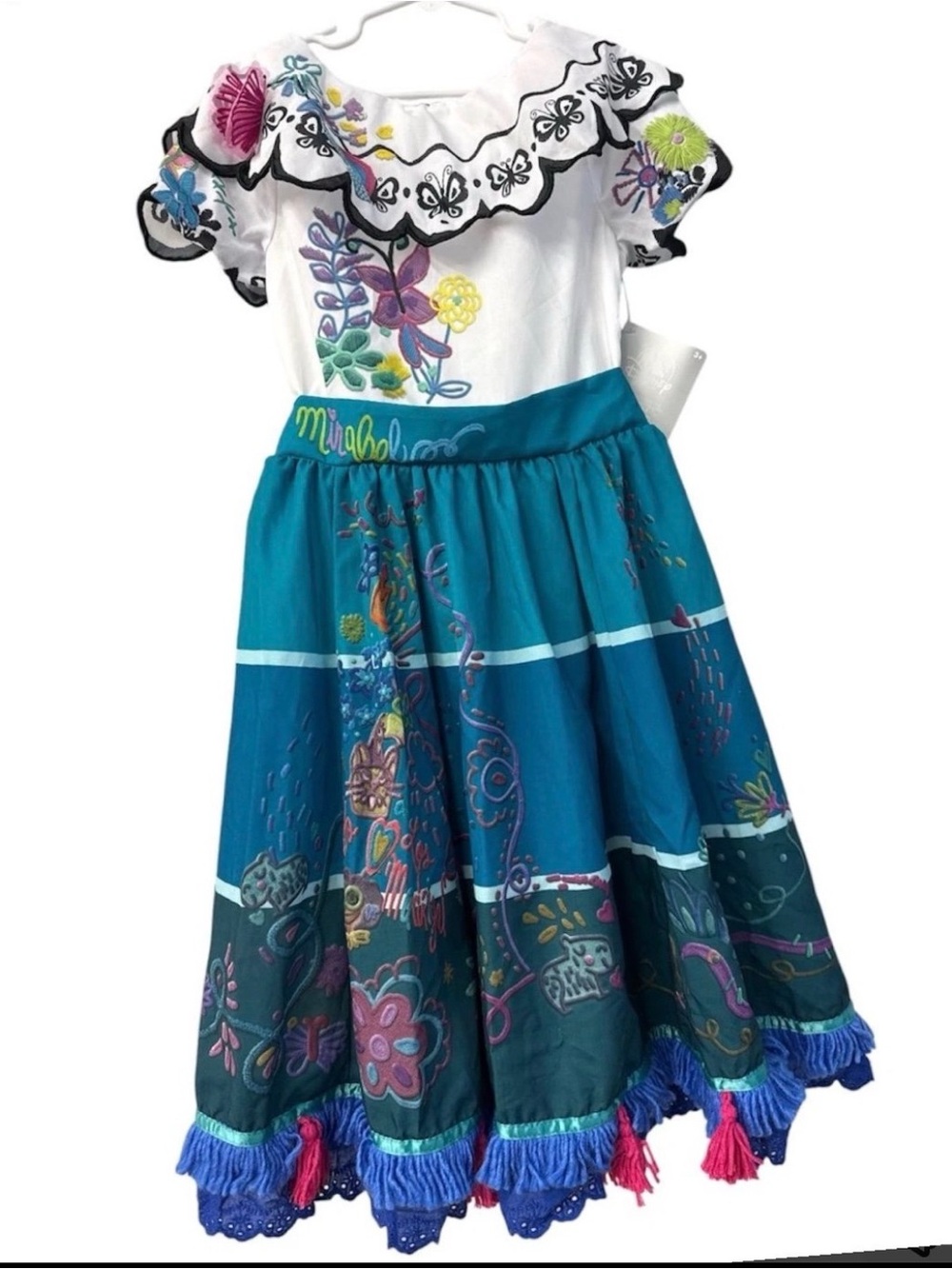 Disney Encanto Mirabel Girls Costume Dress Size 4 NWT - Picture 6 of 6